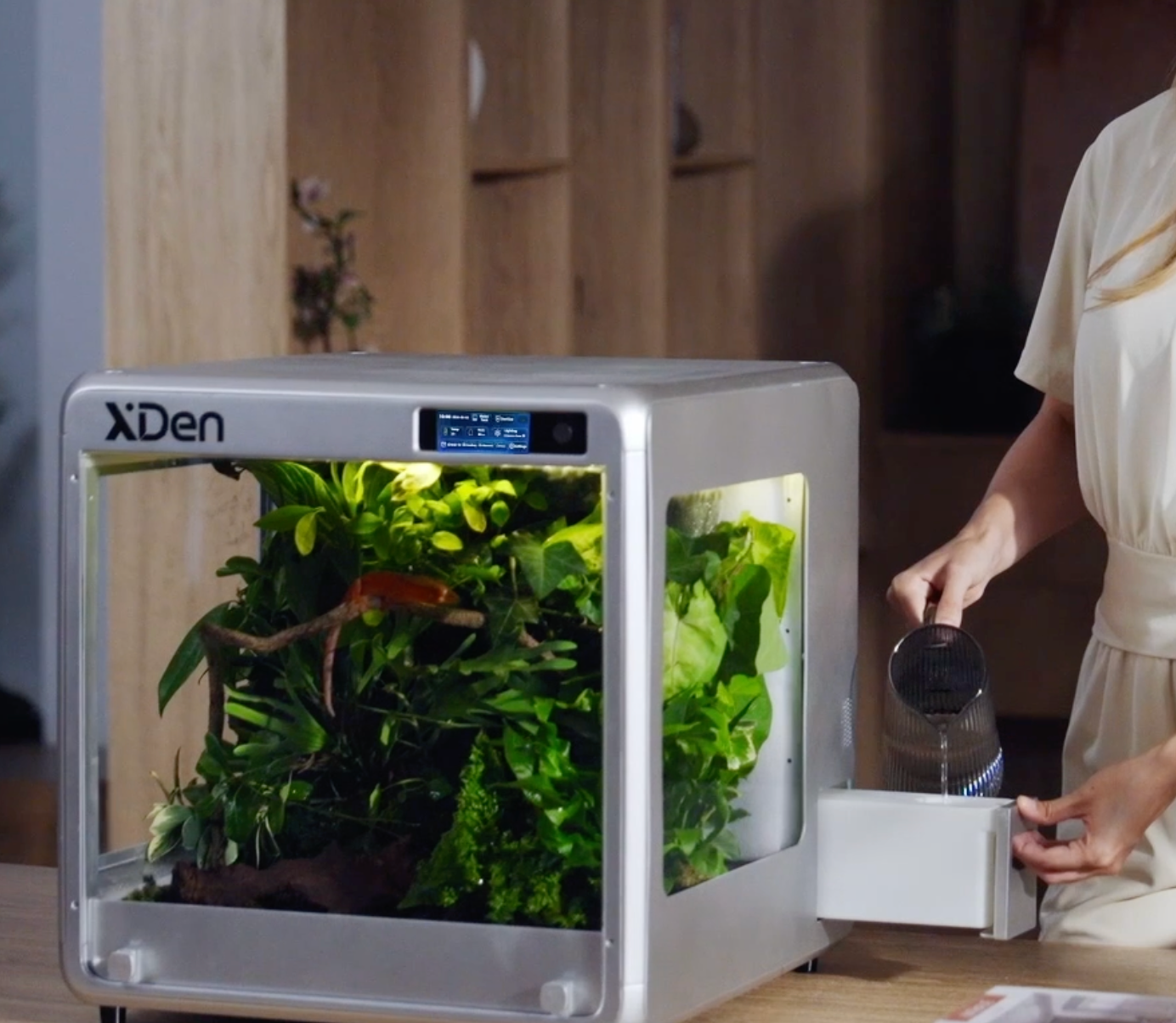 XDen removable water system and separated moisture architecture