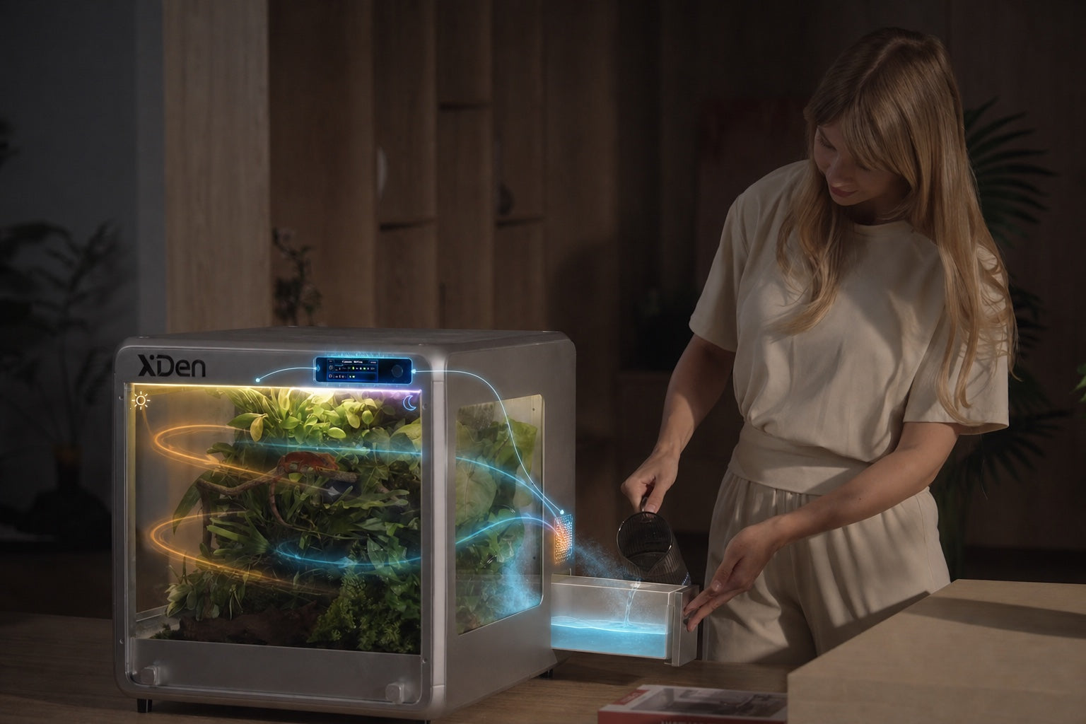 XDen climate habitat controlled as one coordinated system