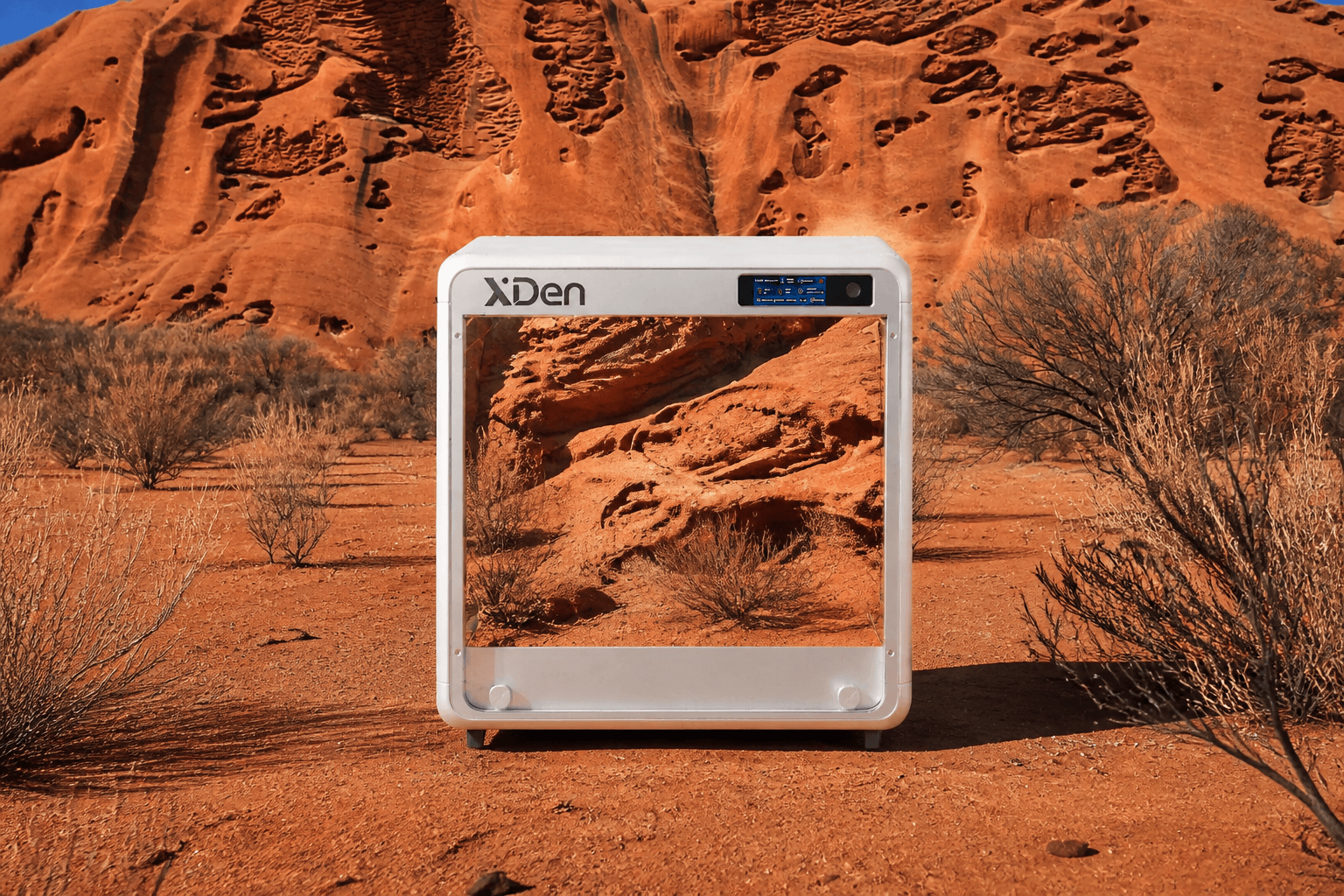 Desert Rockland landscape represented by the XDen Natural Model